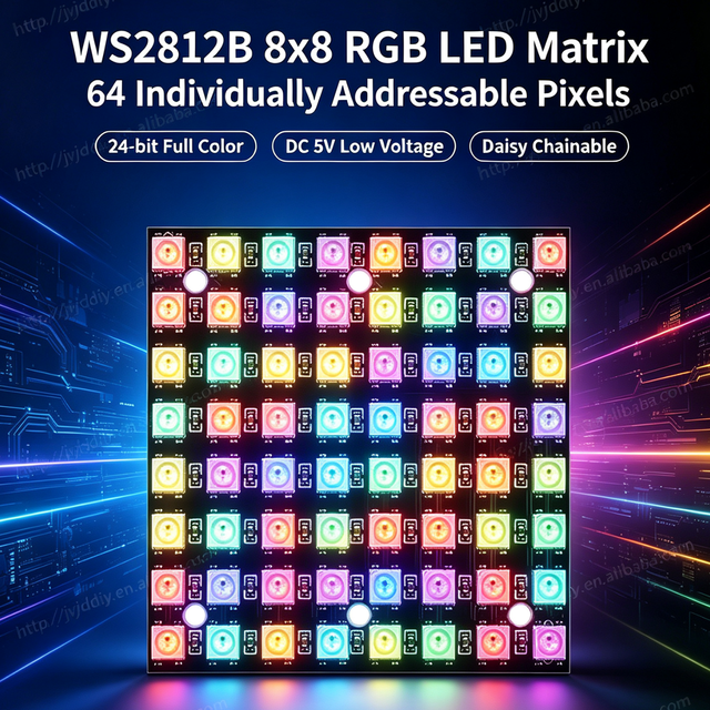 WS2812 LED 5050 RGB 8x8 64 Bit LED Matrix Module for Arduino