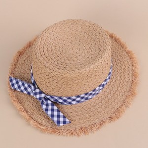 Bán Buôn Du Lịch Ngoài Trời Cô Gái Nhỏ Chất Lượng Raffia Rơm Xô Hat Mặt Trời Bảo Vệ Mùa Hè Bãi Biển Trẻ Em Rơm Hat - Product Image 2