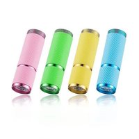 Lampu Manik-manik 9LED Lampu Manik-manik Gaya Senter Mini Lem Cat Kuku Cepat Kering Lampu Cat Kuku UV Portabel