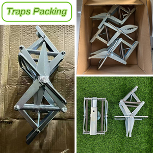 Kit <span class=keywords><strong>de</strong></span> piège à taupes en acier massif <span class=keywords><strong>de</strong></span> haute qualité, puissant et écologique, réutilisable pour le contrôle des nuisibles (sourciers, gaufres, rats) - Product Image 4