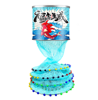 Épuisette de pêche portable en nylon à longueur personnalisable, pliable, avec piquet de fixation au sol pour la pêche en eau douce
