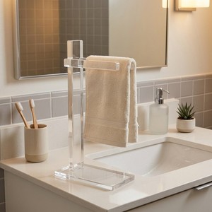 <span class=keywords><strong>Portasciugamani</strong></span> in Acrilico da Appoggio <span class=keywords><strong>per</strong></span> Bagno, Porta Asciugamani <span class=keywords><strong>per</strong></span> Area <span class=keywords><strong>Lavabo</strong></span> - Product Image 6