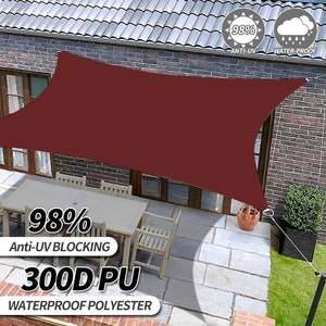 Voile de parasol personnalisée de haute qualité auvent <span class=keywords><strong>rectangulaire</strong></span> couverture de parasol résistant aux UV pour terrasse extérieure pelouse <span class=keywords><strong>ombrage</strong></span> de jardin - Product Image 1