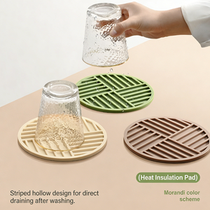 Tapis en silicone de couleur personnalisée, dessous de plat anti-brûlure, durable et écologique pour usage quotidien, réduction sur les commandes en gros - Product Image 2