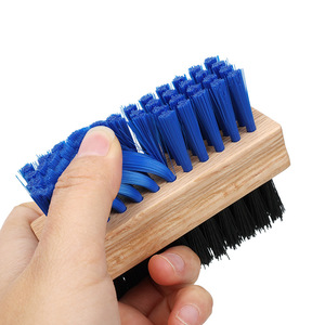 Solid Wood <b>Shoe</b> <b>Brush</b> Double Sided Nylon Bristles For Cleaning And Dust Removal - Product Image 2