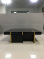 Moderne ébène en bois café table d'appoint base