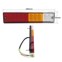 Offre Spéciale étanche rectangulaire LED feu arrière pour camion remorque tracteur-jaune PC matériel clignotant Spot lampe feu de circulation