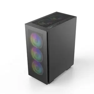 JNP ATX Kunden spezifisches Netzteil Argb RGB-Lüfter <span class=keywords><strong>Gaming</strong></span>-<span class=keywords><strong>Computer</strong></span> PC-Gehäuse Gehäuse Gehäuse Wasser kühlsystem für PC - Product Image 2