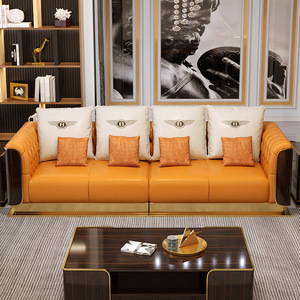 Ensemble de canapés <span class=keywords><strong>Chesterfield</strong></span> 1 + 2 + 3 places en cuir pour le mobilier du salon - Product Image 4