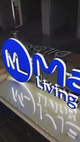 Lettres en relief 3D personnalisées en or avec éclairage LED, enseigne en métal rétroéclairée pour salon de beauté, spa, réception d'hôtel et image de marque de luxe
