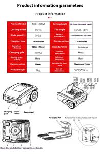<span class=keywords><strong>Tondeuse</strong></span> à Gazon Robot Intelligente avec Navigation GPS et Contrôle par Application, <span class=keywords><strong>Tondeuse</strong></span> Électrique pour Grand Jardin <span class=keywords><strong>ou</strong></span> Parc - Product Image 3