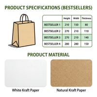 Sac en papier blanc de haute qualité résistant aux déchirures, fabriqué directement par l'usine YIpin Yinji, pour les restaurants, emballage écologique à emporter, 0605X017