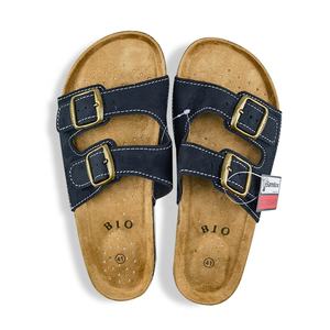 Sandalias Planas de Mujer con Soporte de Arco, 2 Correas Ajustables con Hebilla, Diseño sin Cordones, Suela Antideslizante de <span class=keywords><strong>EVA</strong></span>, Parte Superior de Cuero Genuino - Product Image 5