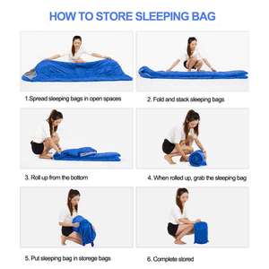 ถุงนอนผ้าฝ้ายน้ำหนักเบาพิเศษสำหรับผู้ใหญ่ แบบพกพา รูปทรงคน สำหรับตั้งแคมป์ เดินทางกลางแจ้ง - Product Image 5