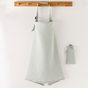 Housse de coussin mère imprimée en tricot biologique 2 couches de mousseline en coton peigné pour les tabliers <span class=keywords><strong>d</strong></span>'<span class=keywords><strong>allaitement</strong></span> de bébé - Product Image 1