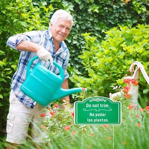 Do Not Trim Yard <strong>Signs</strong> with Stakes Corrugated Plastic Yard Sign Waterproof <strong>Keep</strong> <strong>Off</strong> <strong>Grass</strong> Sign for Garden Home Decoration - Product Image 6