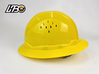 Casque de sécurité ventilé à visière intégrale HBC CE EN397, en HDPE résistant aux chocs, pour travaux de construction et industriels