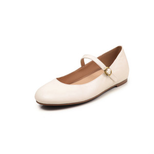 Zapatos Planos de <span class=keywords><strong>Bailarina</strong></span> para Mujer, Transpirables, a la Moda, Cómodos, de Cuero Genuino, al por Mayor, Personalizados - Product Image 6