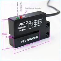 Pas cher prix npn pnp étiquette autocollant capteur d'écart E3Z-D61 pour imprimante machine à emballer photocellule proximité fente étiquette capteur
