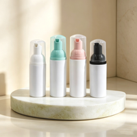 Bouteille pompe cylindrique en PET or rose et argent pour distributeur de savon cosmétique 30ml-100ml – Offre Spéciale