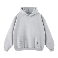 Ensemble pull et pantalon oversize à capuche en maille unie 400g pour homme, automne-hiver 2025, nouveau modèle oversize et ample