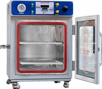 Horno de Vacío para Laboratorio, Horno de Secado al Vacío con Control Digital de Temperatura, Cámara de Acero Inoxidable, Equipo de Calentamiento
