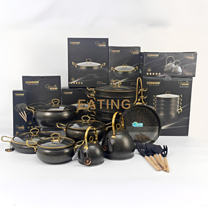 Juego <span class=keywords><strong>de</strong></span> utensilios <span class=keywords><strong>de</strong></span> cocina <span class=keywords><strong>de</strong></span> 24 piezas estilo turco, antiadherente, <span class=keywords><strong>de</strong></span> aluminio, con revestimiento <span class=keywords><strong>de</strong></span> piedra médica, que incluye sartén, <span class=keywords><strong>olla</strong></span> para sopa y cacerola para leche, para el hogar - Product Image 1
