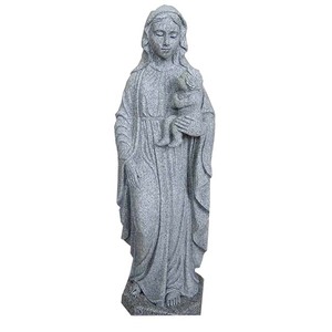 Customized <b>White</b> Marble Virgin Mary Holding Grabstein Baby Jesus Sculpture MSF1012 <b>White</b> Marble Virgin Mary Promotion Lis - Product Image 2