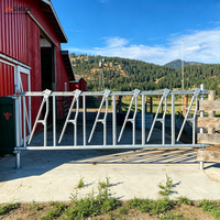 Panneaux modulaires pour enclos à vaches laitières pour l'installation de mangeoires en béton