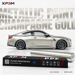 Film de protection de peinture (PPF) XP3M Champagne Gold OEM en TPU brillant, 7,5 mil, auto-réparant, anti-rayures, anti-jaunissement, avec canaux de décompression d'air - Product Image 1
