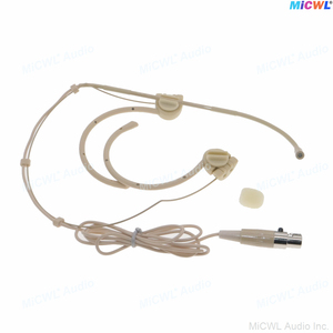 Micrófono de diadema plegable OM12 para transmisores inalámbricos de bolsillo G2, G3, G4, SLX, ULX, PGX de 4 y <span class=keywords><strong>3</strong></span> pines, micrófono omnidireccional de gancho para la oreja - Product Image 2