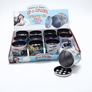 Custom Portable Round Metal Cigarettes <strong>Ashtray</strong> Personalized Cigarette <strong>Tin</strong> Ash Tray Accessories Outdoor <strong>Ashtray</strong> <strong>Box</strong> - Product Image 4
