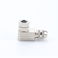 Connecteur MOCO M12 en stock, connecteur femelle à 90 degrés, 4 broches