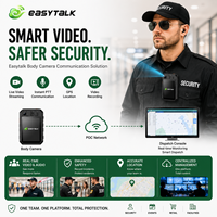 Console de Dispatching Easytalk : Solution de Vidéoconférence de Sécurité, Caméra Corporelle 2K avec Écran 2,3'', WiFi, SOS, GPS, Géofencing, Android 12, Patrouille PTT