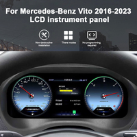 ZWNAV Pantalla Digital Inalámbrica CarPlay de 10.25 Pulgadas para el Tablero de Instrumentos del Automóvil, para Benz VITO 2016-2023, Panel Virtual, Velocímetro OEM