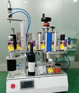 Semi-automatic Beer Can Shaped Hexagonal Irregular Square Round Bottle Honey <b>Spice</b> Chilli Self-adhesive <b>Labeling</b> Machine Printer - Product Image 4