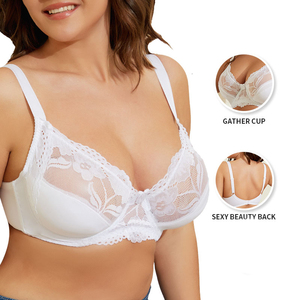 Soutien-gorge grande taille pour femmes Soutien-gorge push up sexy en dentelle pour femmes Bretelles larges Soutien-gorge à armatures pour femmes - Product Image 2