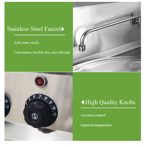 Four de cuisson de restaurant de chaudière de pâtes de cuiseur de nouilles de <span class=keywords><strong>six</strong></span> têtes commerciales de produits explosifs - Product Image 4