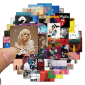 50 autocollants pour albums photo de chanteurs mondialement connus, vente en gros, pour adolescents, livres, ordinateurs, téléphones, mini albums photo - Product Image 2