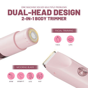 Bikini-Trimmer für Frauen Elektro rasierer Doppelkopf-Doppelzweck-Haars ch neider Wasserdichter Elektro rasierer für Beine Achsel - Product Image 3