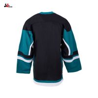 Maillots de hockey à séchage rapide, anti-boulochage, avec numéro d'équipe personnalisé pour les jeunes, vêtements de sport pour matchs de hockey sur glace, maillot de hockey