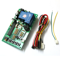 JY-15B Minuteur Sélecteur de Pièces Monnayeur 12V avec Carte d'Adaptation d'Alimentation, Dispositif de Contrôle du Temps Multi-Pièces pour Machines à Laver, Distributeurs Automatiques et Jeux d'Arcade