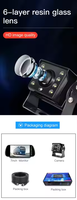 Écran de rétroviseur CCENTEN 7 pouces avec 8 LED IR Vision nocturne Solution de caméra de recul pour camions Véhicules Autobus scolaires