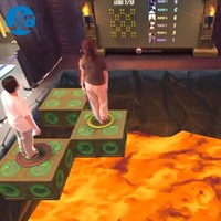 Parc d'attractions JC - Jeu interactif de projection au sol avec effet de lave - Fonctionnalités somatosensorielles AR/MR/XR - 1080P - 3200 lumens