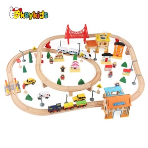 Tùy Chỉnh 100 Cái Giáo Dục Đồ Chơi Bằng Gỗ Train Theo Dõi Cho Trẻ Em W04C080D - Product Image 4