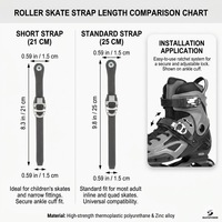 Sangle de remplacement universelle pour patins à roulettes JINGYING, en PP durable, réglable, pour patins à glace et roues de patins à roulettes