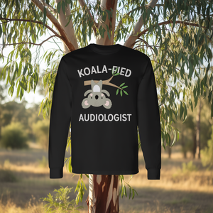 Maglietta a maniche lunghe Koala Fied Audiologist con design simpatico e divertente a tema koala - Product Image 3