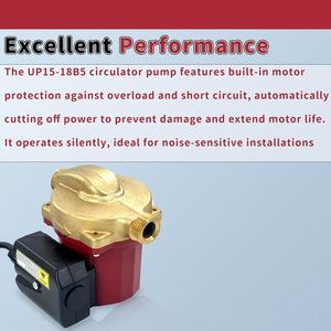 ปั๊มน้ำหมุนเวียน ZHENYUAN ขนาด 1/2 นิ้ว 115V 0.5 แรงม้า มอเตอร์เฟสเดียว สำหรับระบบทำความร้อน ใช้ในที่อยู่อาศัย - Product Image 6