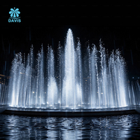 Fontaine flottante personnalisée DMX512 en acier inoxydable 304, écologique, pour spectacle aquatique en lac et performance en parc aquatique