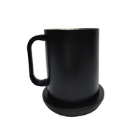 Tasse électrique intelligente avec contrôle de la température, tasse de voyage, maison, ensemble de cuisine, 415ML, métal inoxydable, acier inoxydable, aspirateur moderne Au